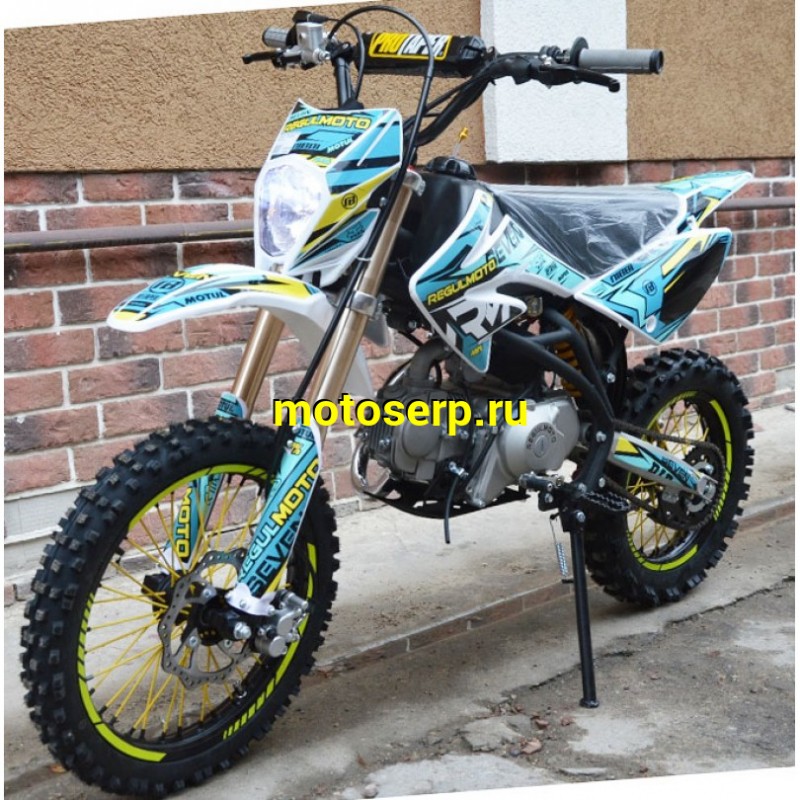 Купить  ====Питбайк Regulmoto SEVEN 125Е (спортинв), 17/14, 4Т, 125сс,  (2021)  (шт) купить с доставкой по Москве и России, цена, технические характеристики, комплектация фото  - motoserp.ru