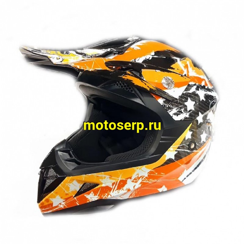 Купить  ====Шлем Кросс  YM-915 black+wolf S (шт) (0 купить с доставкой по Москве и России, цена, технические характеристики, комплектация фото  - motoserp.ru