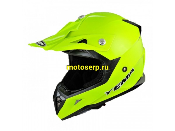 Купить  ====Шлем Кросс  YM-915 fluor yellow M (шт) (0 купить с доставкой по Москве и России, цена, технические характеристики, комплектация фото  - motoserp.ru