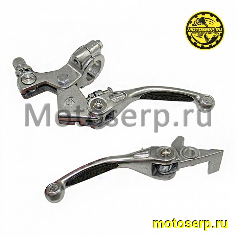 Купить  Рычаг сцепления/тормоза складные в сборе питбайк (тормоз+сцепление) чёрная накладка (пар)  (SM 161-8718 купить с доставкой по Москве и России, цена, технические характеристики, комплектация фото  - motoserp.ru