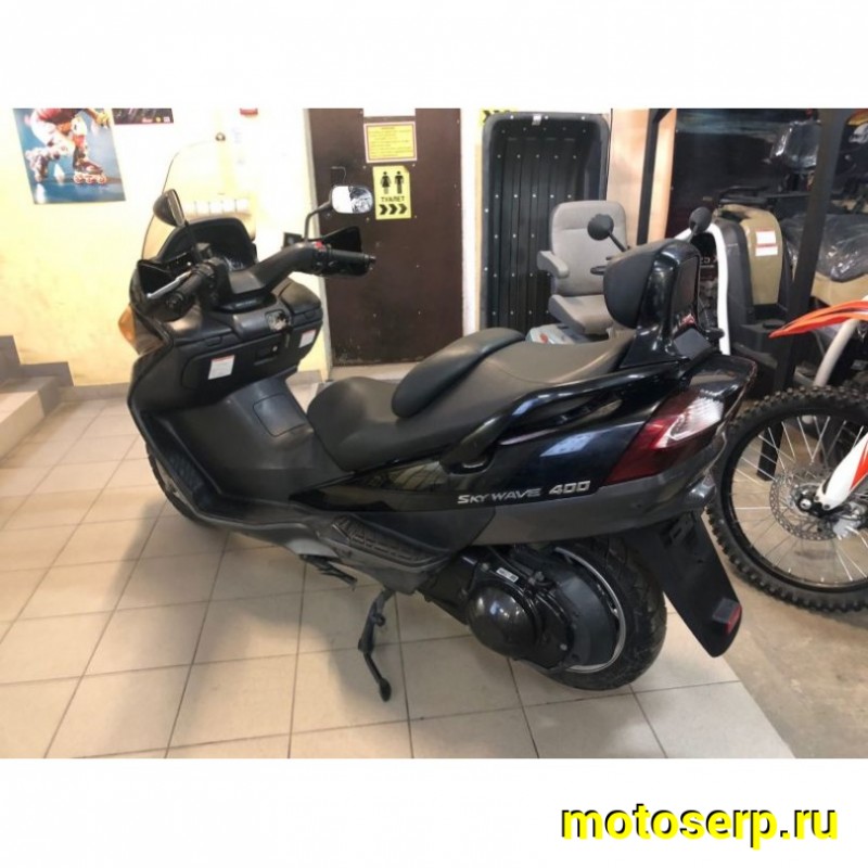 Купить  ====Максискутер SUZUKI SkyWave 400 2003г.в. Из Японии,без пробега по РФ купить с доставкой по Москве и России, цена, технические характеристики, комплектация фото  - motoserp.ru
