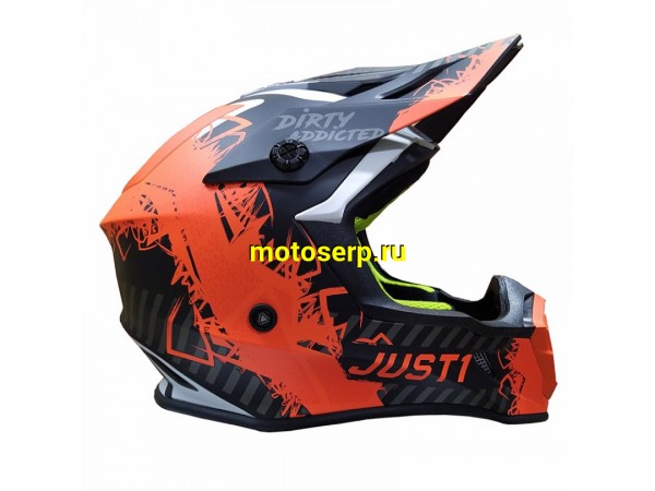 Купить  Шлем Кросс JUST1 J38 MASK Hi-Vis оранжевый/серый/черный матовый (2021) XL (шт)  (SM 941-2882 купить с доставкой по Москве и России, цена, технические характеристики, комплектация фото  - motoserp.ru