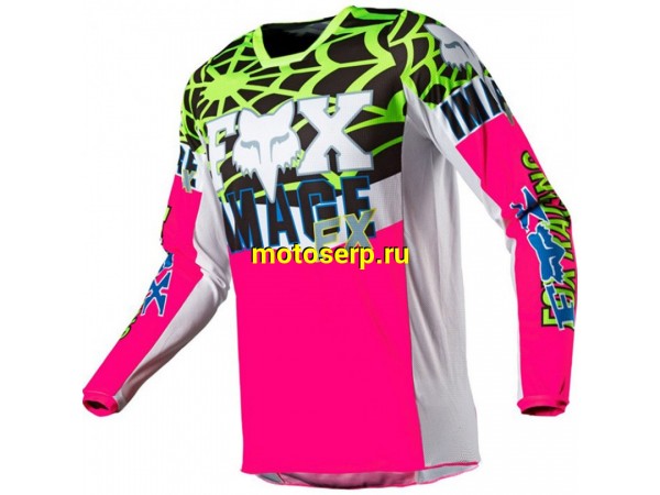 Купить  ====Джерси (футболка для мотокросса) Fox 180 Heritage Venin Jersey Pink S (27699-170-S) (шт) (0 купить с доставкой по Москве и России, цена, технические характеристики, комплектация фото  - motoserp.ru