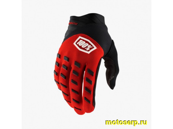 Купить  Перчатки 100% Airmatic Glove Red/Black L 2025 (10000-00027) (пар) (Fox УТ-00022166 купить с доставкой по Москве и России, цена, технические характеристики, комплектация фото  - motoserp.ru