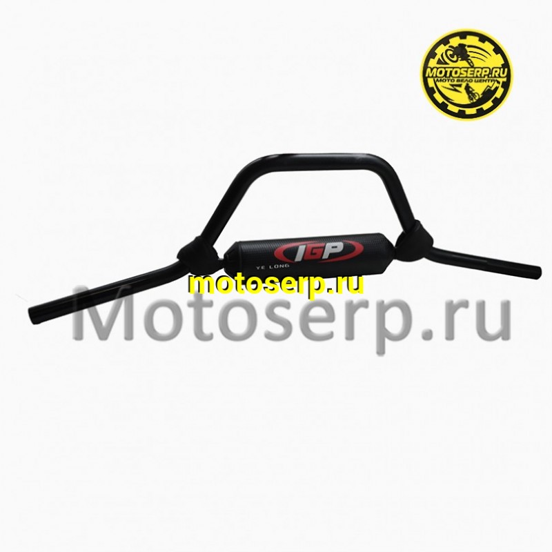Купить  Руль 22мм (алюминиевый высокий 7/8) IGP чёрный (шт) (Кокурин купить с доставкой по Москве и России, цена, технические характеристики, комплектация фото  - motoserp.ru