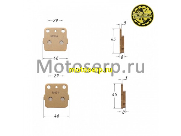 Купить  Колодки тормозные диск  Honda ATC250 TRX250 KAWASAKI KX80 и др аналог FA084 (комп) (MT K-2633 (Regul LC-F037 (R1 (MT K-2639 купить с доставкой по Москве и России, цена, технические характеристики, комплектация фото  - motoserp.ru