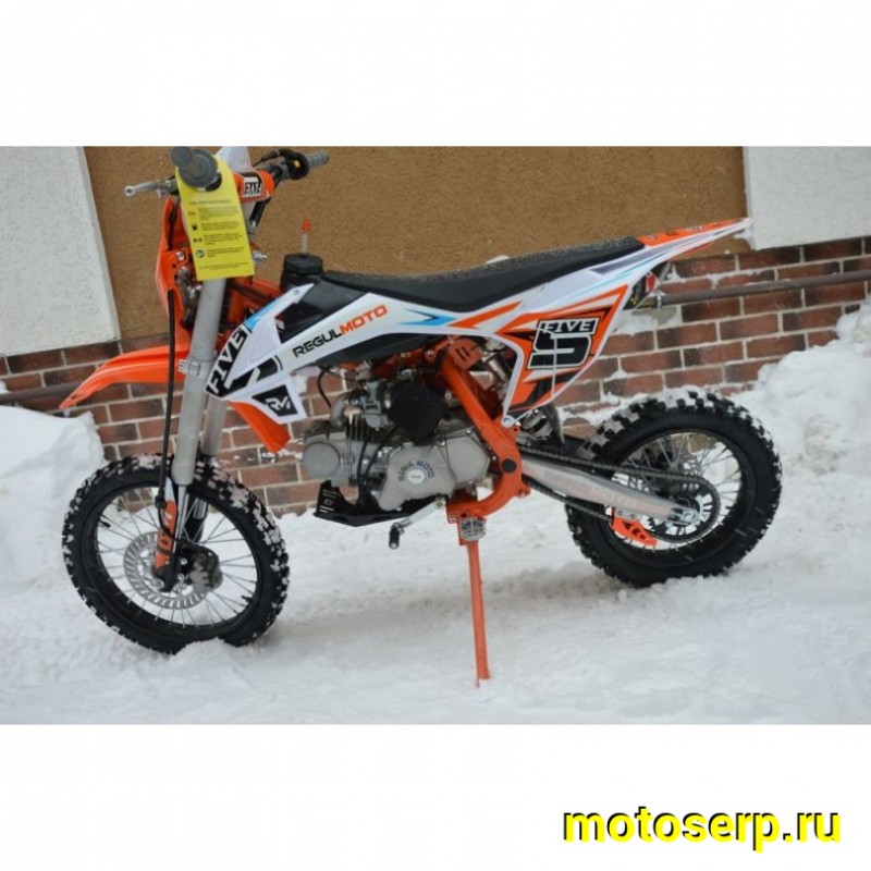 Купить  ====Питбайк Regulmoto FIVE EM (спортинв), 125сс, 17/14" механика (2021) (шт) купить с доставкой по Москве и России, цена, технические характеристики, комплектация фото  - motoserp.ru