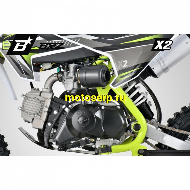 Купить  ====Питбайк BRZ X2 (спортинв), 110cc, 14/12, 4Т, возд. охлажд.,диск/диск, (шт) купить с доставкой по Москве и России, цена, технические характеристики, комплектация фото  - motoserp.ru