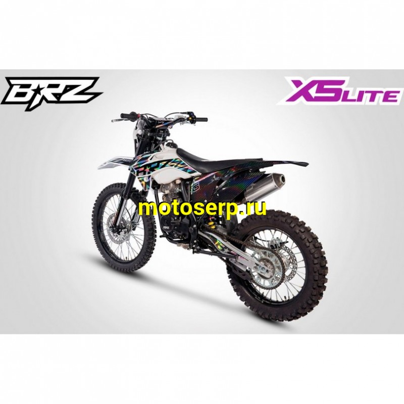 Купить  ====Мотоцикл Кросс/Эндуро BRZ X5 LITE 250 White (спортинв), 21/18, 250cc, 172FMM, 4T, возд. охлажд.,диск/диск, (зал) (шт) купить с доставкой по Москве и России, цена, технические характеристики, комплектация фото  - motoserp.ru