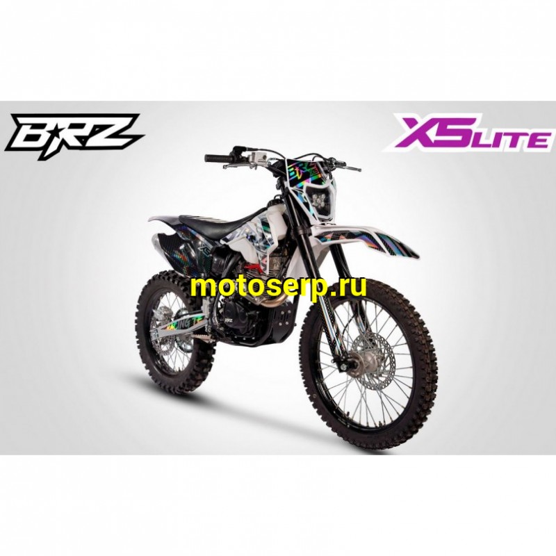 Купить  ====Мотоцикл Кросс/Эндуро BRZ X5 LITE 250 White (спортинв), 21/18, 250cc, 172FMM, 4T, возд. охлажд.,диск/диск, (зал) (шт) купить с доставкой по Москве и России, цена, технические характеристики, комплектация фото  - motoserp.ru