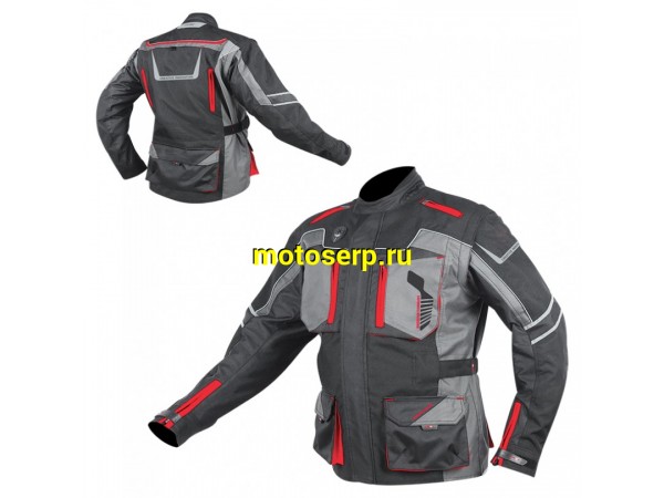 Купить  Куртка с жесткими вставками текстильная HIZER AT-5005 серая (L) (ML 14959 купить с доставкой по Москве и России, цена, технические характеристики, комплектация фото  - motoserp.ru