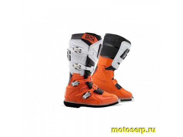 Купить  Мотоботы кросс. GAERNE GX-1  (защ. голени), оранжевый/белый р-р 41" (Ч/З) (пар) (GAERNE 2192-028 купить с доставкой по Москве и России, цена, технические характеристики, комплектация фото  - motoserp.ru
