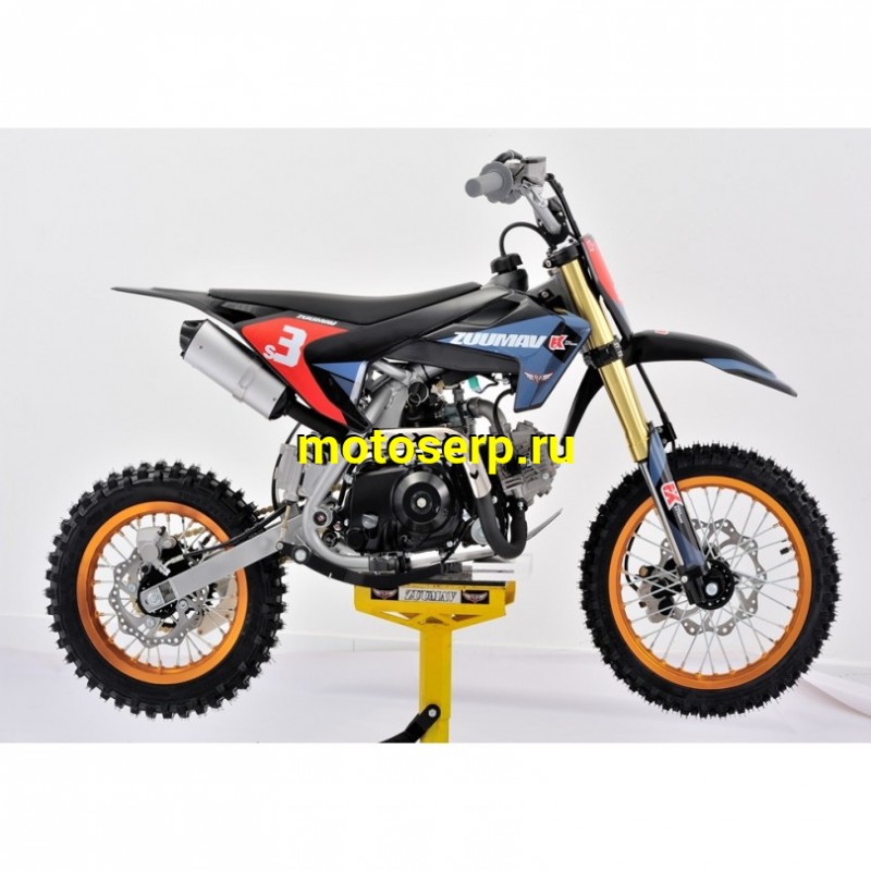 Купить  ====Питбайк ZUUMAV FX S3 (спортинв), 12/14, 4Т, 110cc, автомат , возд. охлажд.,карбюр.,диск/диск. (шт) (ZUUMAV купить с доставкой по Москве и России, цена, технические характеристики, комплектация фото  - motoserp.ru
