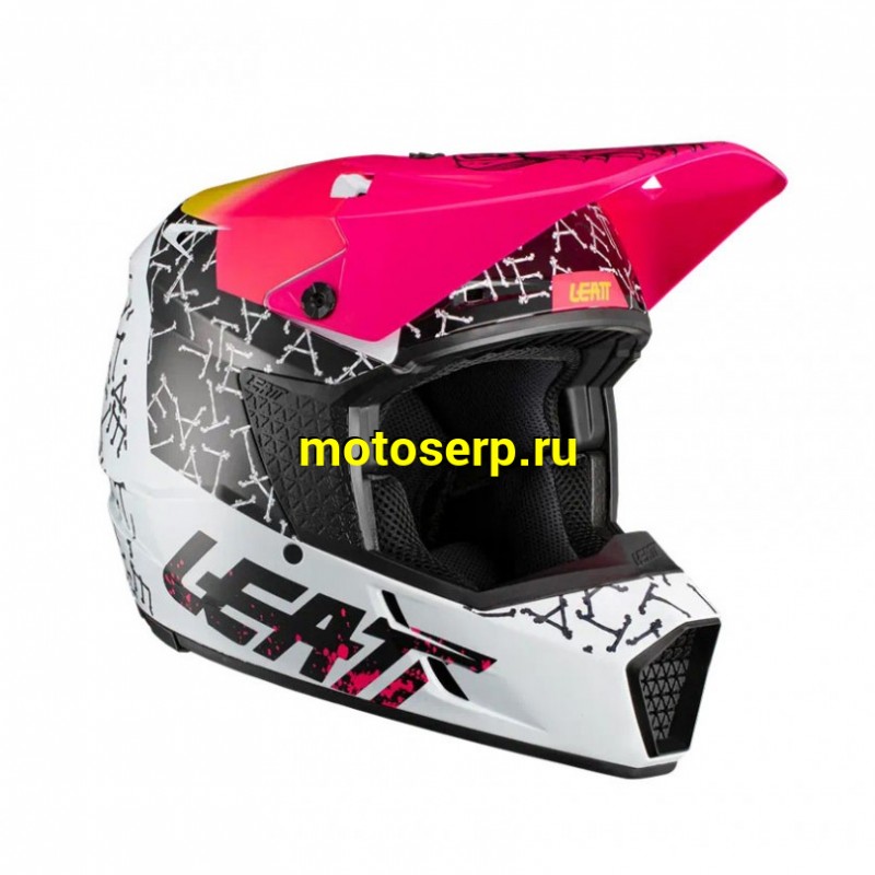 Купить  Шлем Кросс Leatt Moto 3.5 Jr Helmet Skull, YL, (1021000281) (шт) (Fox УТ-00009454 купить с доставкой по Москве и России, цена, технические характеристики, комплектация фото  - motoserp.ru