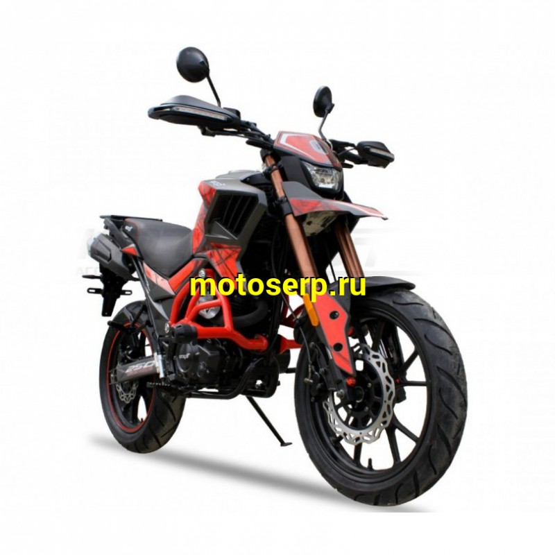 Купить  ====Мотоцикл внедоро Dakar S2 250 ПТС,17"/17", 4Т, 250сс,двиг.166FMM LONCIN RE250 6КПП с балан; литые колеса; дорожн. резин: диск/диск С КОФРОМ! (шт) купить с доставкой по Москве и России, цена, технические характеристики, комплектация фото  - motoserp.ru