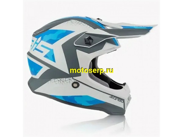 Купить  Шлем Кросс ACERBIS LINEAR  WHITE/LIGHT BL  (L)  (шт)  (Progasi 0024473.893.066 купить с доставкой по Москве и России, цена, технические характеристики, комплектация фото  - motoserp.ru