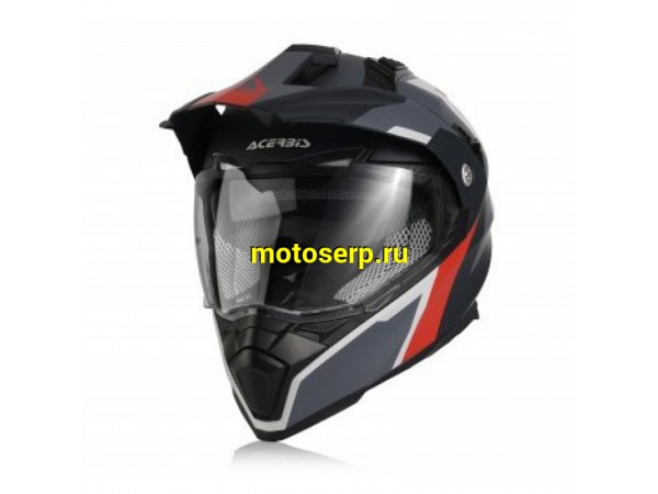 Купить  Шлем Кросс ACERBIS FLIP FS-606 (мотард) GREY/RED (M)  (шт)  (Progasi 0022310.295.064 купить с доставкой по Москве и России, цена, технические характеристики, комплектация фото  - motoserp.ru