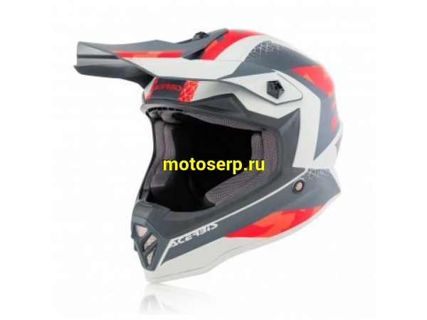 Купить  Шлем Кросс (Детский) ACERBIS STEEL RED/GREY  р-р S (шт) (Progasi 0023425.347.050 купить с доставкой по Москве и России, цена, технические характеристики, комплектация фото  - motoserp.ru