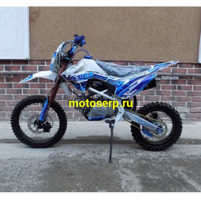 Купить  Питбайк Motoland APEX 125 Е (спортинв), 125сс, 17/14", Синий (Бер) (шт). (ML 15294 купить с доставкой по Москве и России, цена, технические характеристики, комплектация фото  - motoserp.ru