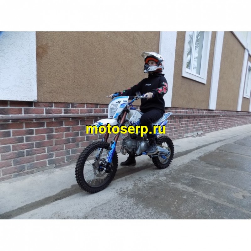 Купить  Питбайк Motoland APEX 125 Е (спортинв), 125сс, 17/14", Синий (Бер) (шт). (ML 15294 купить с доставкой по Москве и России, цена, технические характеристики, комплектация фото  - motoserp.ru