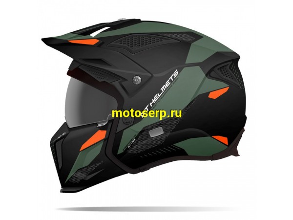 Купить  ====Шлем открытый байк MT TR902XSV STREETFIGHTER SV ST-19X B6 MATT GREEN (XS) (шт) (0 купить с доставкой по Москве и России, цена, технические характеристики, комплектация фото  - motoserp.ru