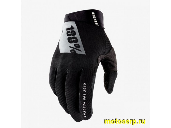 Купить  Перчатки 100% Ridefit Glove Black/White L 2025 (10010-00002) (пар) (Fox УТ-00022179 купить с доставкой по Москве и России, цена, технические характеристики, комплектация фото  - motoserp.ru