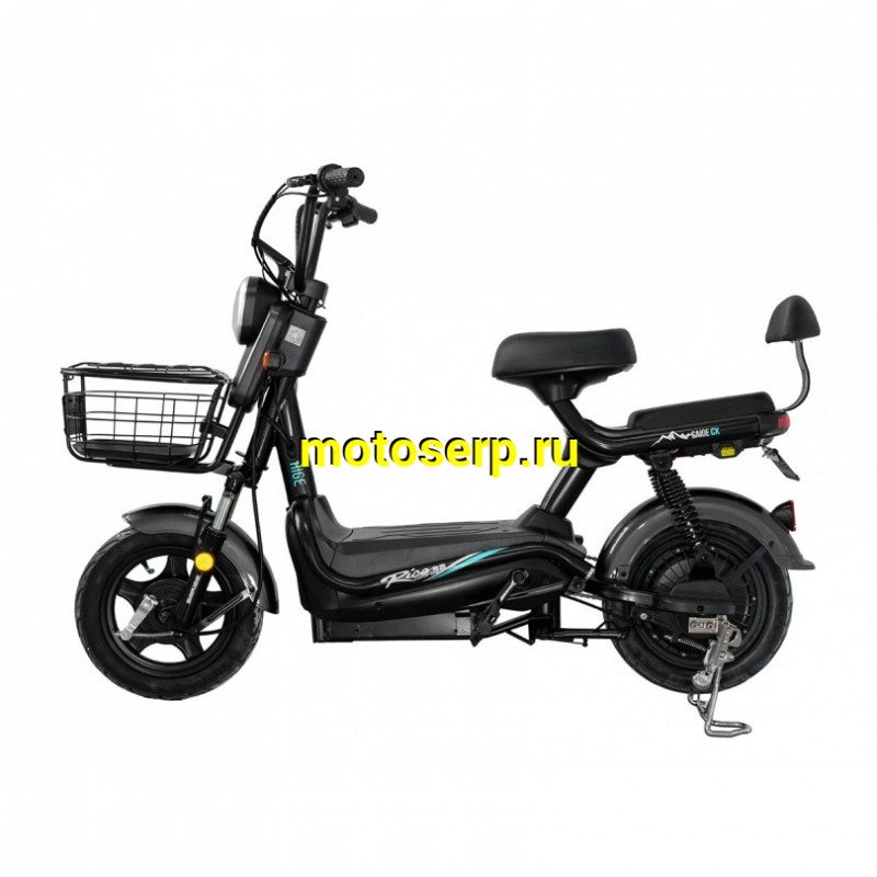 Купить  Электроскутер REGULMOTO SAIGE 350 Вт 48V 20Ah.,колеса 10", два аморт.,тормоза барабан. мех.ЧЕРНЫЙ (шт)  купить с доставкой по Москве и России, цена, технические характеристики, комплектация фото  - motoserp.ru