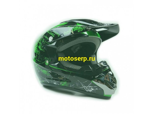 Купить  ====Шлем Кросс MOTAX глянцево-белый-зеленый (G8) XS(47-48) S(49-50) детский (шт) (0 купить с доставкой по Москве и России, цена, технические характеристики, комплектация фото  - motoserp.ru