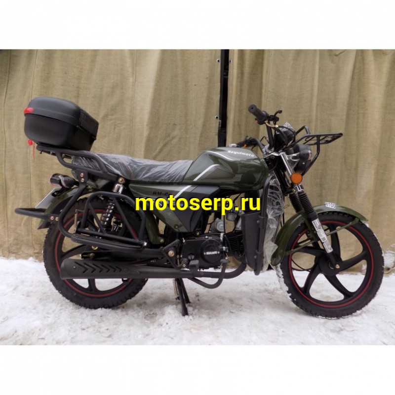 Купить  Мопед Regulmoto Alpha (RM-2) без кофра Синий 4Т; 50cc;  колеса 17/17"литые; 4пер, бар/бар (шт) 01100 (ФОТО купить с доставкой по Москве и России, цена, технические характеристики, комплектация фото  - motoserp.ru