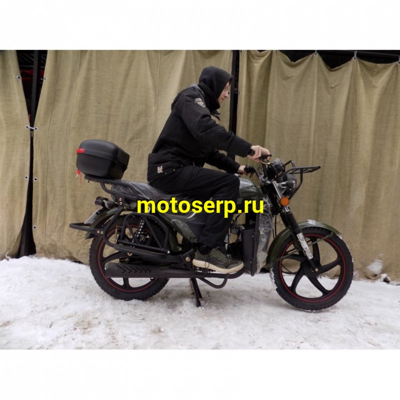 Купить  Мопед Regulmoto Alpha (RM-2) без кофра Синий 4Т; 50cc;  колеса 17/17"литые; 4пер, бар/бар (шт) 01100 (ФОТО купить с доставкой по Москве и России, цена, технические характеристики, комплектация фото  - motoserp.ru