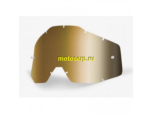 Купить  Стекло для очков сменное (линза) 100% Racecraft/Accuri/Strata Anti-Fog Mirror True Gold (51002-074-02) (шт) (Fox Н63715 купить с доставкой по Москве и России, цена, технические характеристики, комплектация фото  - motoserp.ru