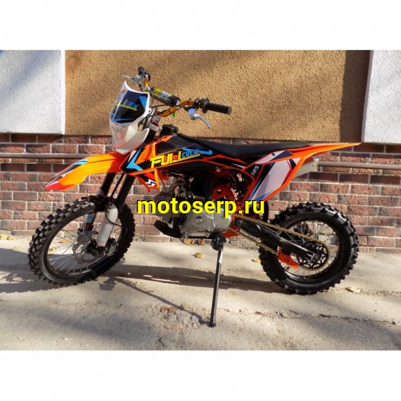 Купить  ====Питбайк Full Crew 125е (спортинв), 17/14, 4T, 125сс, фара, электро/кикстар., вилка перев., диск/диск (шт) (Hasky купить с доставкой по Москве и России, цена, технические характеристики, комплектация фото  - motoserp.ru