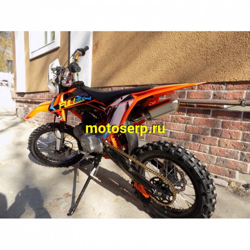 Купить  ====Питбайк Full Crew 125е (спортинв), 17/14, 4T, 125сс, фара, электро/кикстар., вилка перев., диск/диск (шт) (Hasky купить с доставкой по Москве и России, цена, технические характеристики, комплектация фото  - motoserp.ru