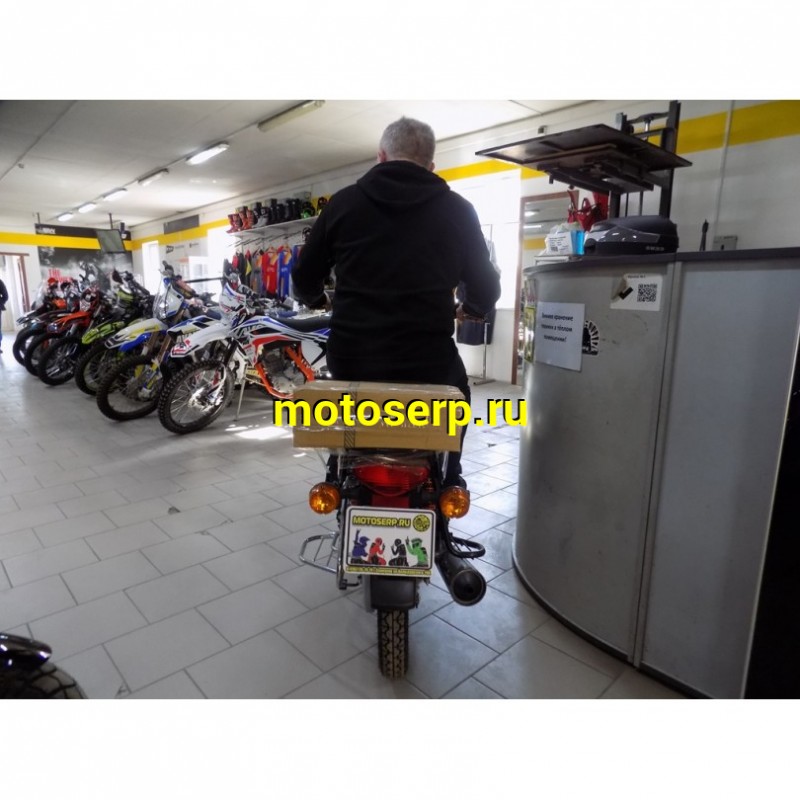 Купить  ====Мотоцикл Bajaj Boxer 100ES 100сс, 4Т, 4 ступ мех. КПП, бараб. тормоз (шт) купить с доставкой по Москве и России, цена, технические характеристики, комплектация фото  - motoserp.ru