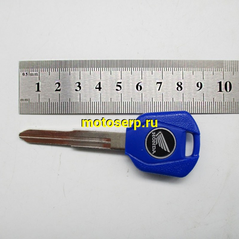 Купить  Ключ замка зажигания (ЗАГОТОВКА) HONDA (синий)  (шт)  (ANKON 010614 купить с доставкой по Москве и России, цена, технические характеристики, комплектация фото  - motoserp.ru