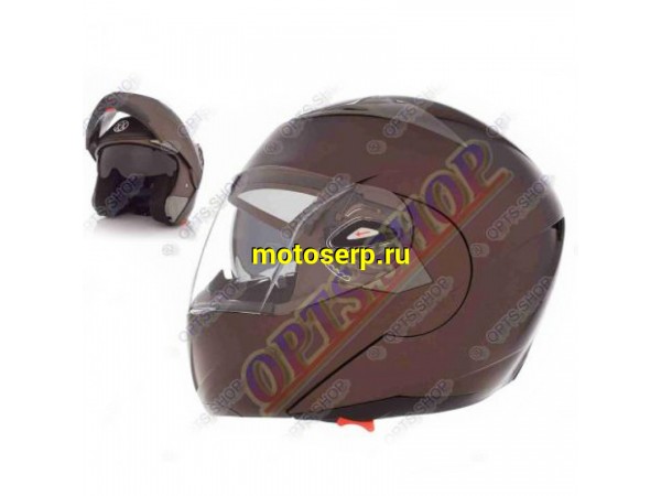 Купить  Шлем трансформер (модуляр) VLAND 158 бронза/матовый  р-р S (шт) (0 купить с доставкой по Москве и России, цена, технические характеристики, комплектация фото  - motoserp.ru