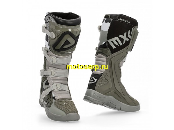 Купить  Мотоботы кросс. ACERBIS X-TEAM Brown/Grey (защ. голени), р-р 41" (Ч/З) (пара) (AIM 0022999.305.041 купить с доставкой по Москве и России, цена, технические характеристики, комплектация фото  - motoserp.ru