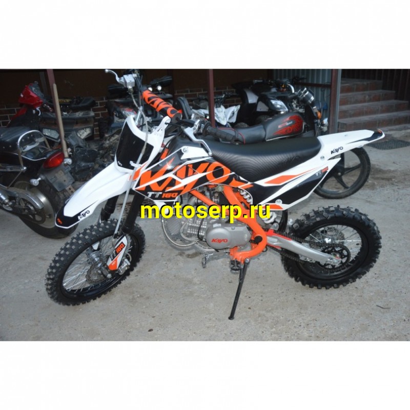 Купить  Питбайк KAYO TT160 17/14 KRZ (механ. сцепл., кикстартер) (шт) (SM купить с доставкой по Москве и России, цена, технические характеристики, комплектация фото  - motoserp.ru