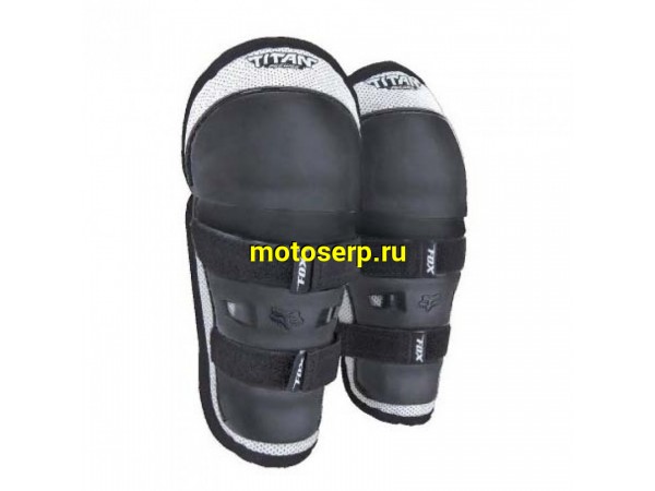 Купить  Наколенники Fox Titan Knee/Shin Kids Guard (детские) Black/Silver 08037-464-OS (пар) (Fox УТ-00009870 купить с доставкой по Москве и России, цена, технические характеристики, комплектация фото  - motoserp.ru