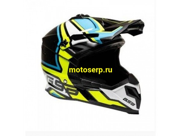 Купить  Шлем Кросс XP-20 MO DESIGN BLUE/GIALLO (S)  (шт)  (0 купить с доставкой по Москве и России, цена, технические характеристики, комплектация фото  - motoserp.ru