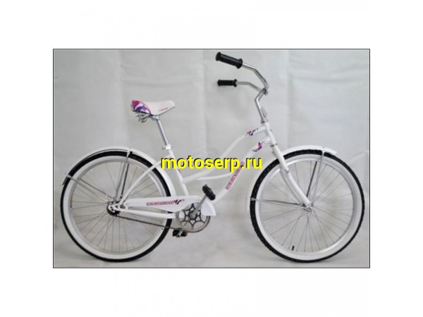 Купить  24" CRUISER BKW-9904 (Lady) (Круизер  Бкм-9904) (Жен) 24"; 1cк; рама-сталь; тормоз-ножной (шт) (Грехнев  купить с доставкой по Москве и России, цена, технические характеристики, комплектация фото  - motoserp.ru