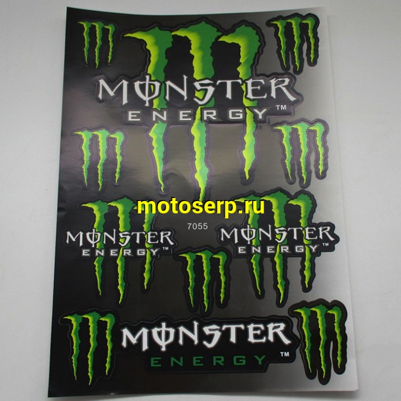 Купить  Наклейки (набор) MONSTER ENERGY (34х23см) (шт) (MT N-690 купить с доставкой по Москве и России, цена, технические характеристики, комплектация фото  - motoserp.ru