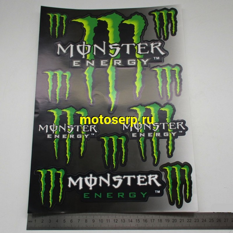 Купить  Наклейки (набор) MONSTER ENERGY (34х23см) (шт) (MT N-690 купить с доставкой по Москве и России, цена, технические характеристики, комплектация фото  - motoserp.ru