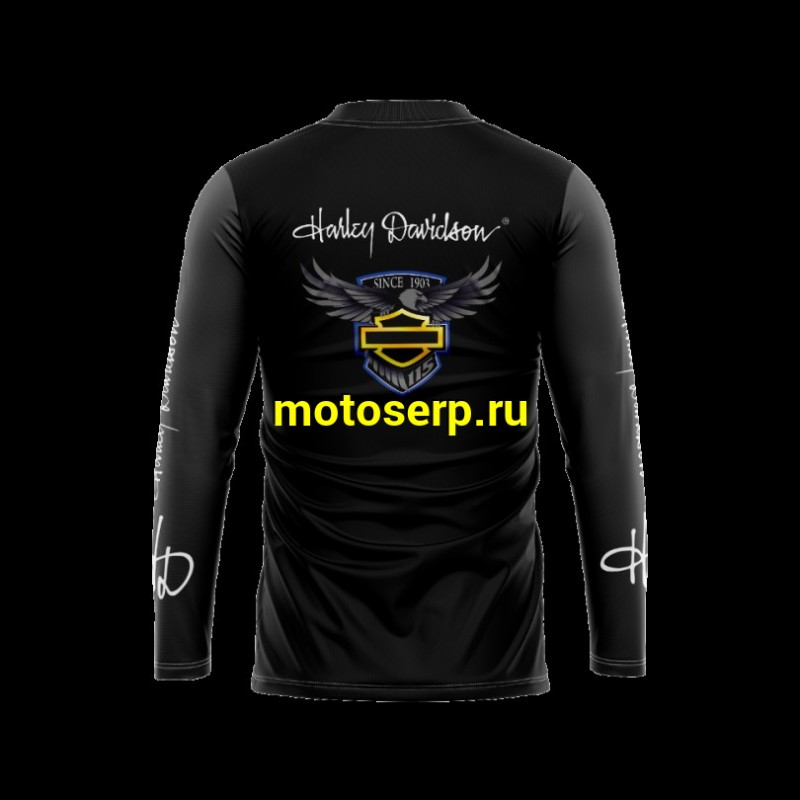 Купить  Джерси (футболка для мотокросса) V-RUS Harley Davidson 115 (цвет: чёрный) (XXL) (шт) (МотоЯ купить с доставкой по Москве и России, цена, технические характеристики, комплектация фото  - motoserp.ru