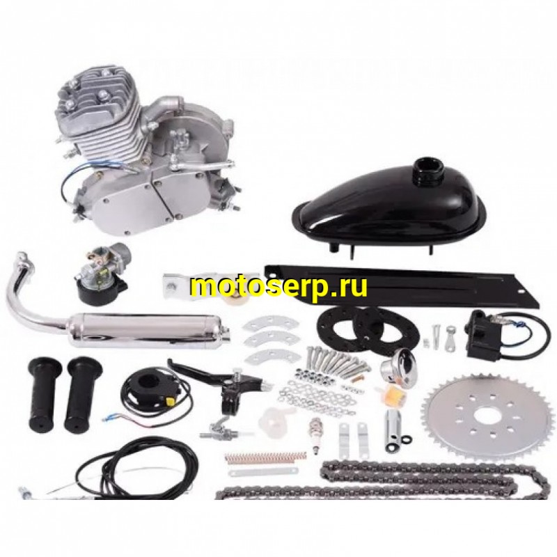 Купить  Мотокомплект с мотором F80 HEMEN ФЕРМЕР (Хемен 80) трехколесн. (трицикл) ,2-такт.,мех.сцепл. 24" колеса ,4.5 л.с. без передней корзины (шт) (Мир 61520 купить с доставкой по Москве и России, цена, технические характеристики, комплектация фото  - motoserp.ru