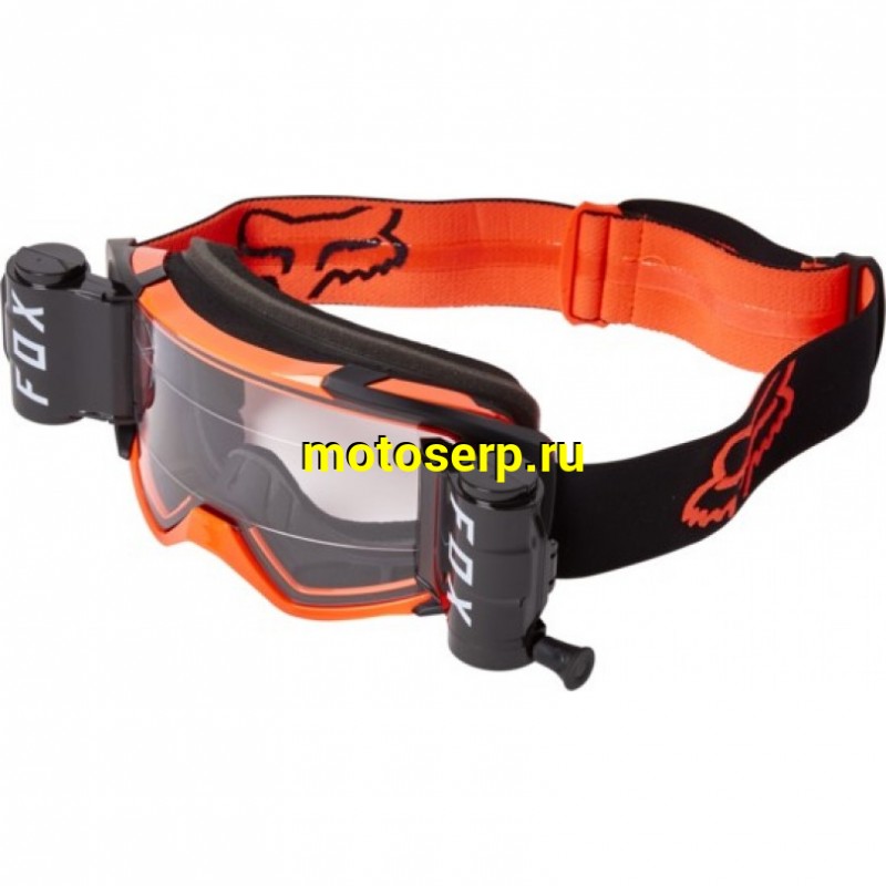 Купить  ====Очки мото Кросс Fox Vue Stray Roll Off Goggle Black/Orange ( с перемоткой) (0 купить с доставкой по Москве и России, цена, технические характеристики, комплектация фото  - motoserp.ru