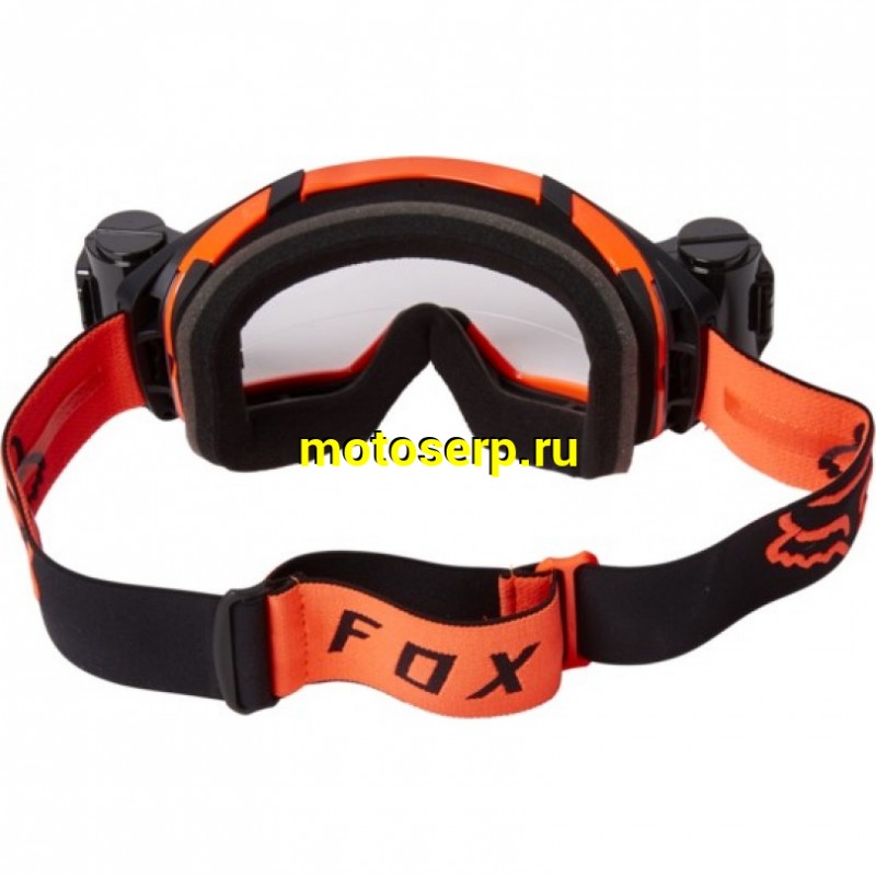 Купить  ====Очки мото Кросс Fox Vue Stray Roll Off Goggle Black/Orange ( с перемоткой) (0 купить с доставкой по Москве и России, цена, технические характеристики, комплектация фото  - motoserp.ru