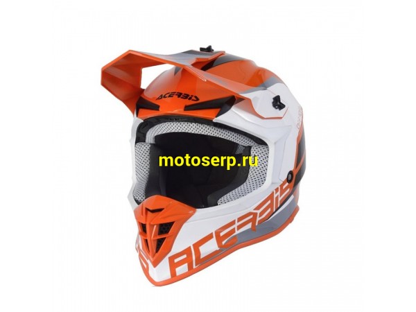 Купить  Шлем Кросс ACERBIS LINEAR  ORANGE/WHITE  (XL)  (шт)  (Progasi 0024473.203.068 купить с доставкой по Москве и России, цена, технические характеристики, комплектация фото  - motoserp.ru