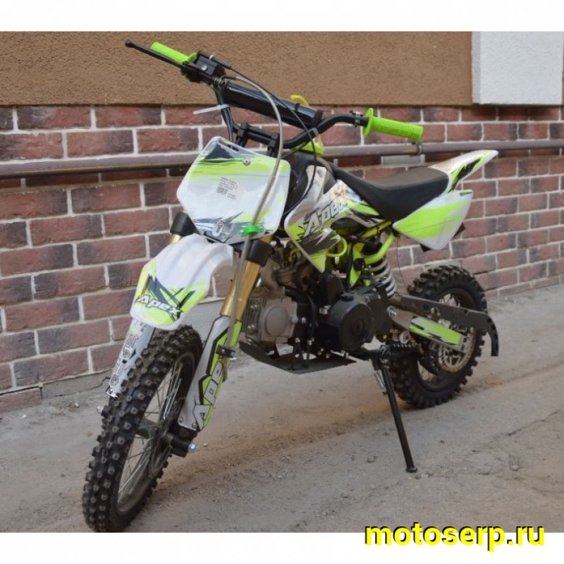 Купить  Питбайк Motoland APEX 10 (спортинв), 14/12, 4Т, 110cc, АВТОМАТ, эл-стартер, диск/диск (шт) (ML 11007 (ML 17988 (ФОТО купить с доставкой по Москве и России, цена, технические характеристики, комплектация фото  - motoserp.ru