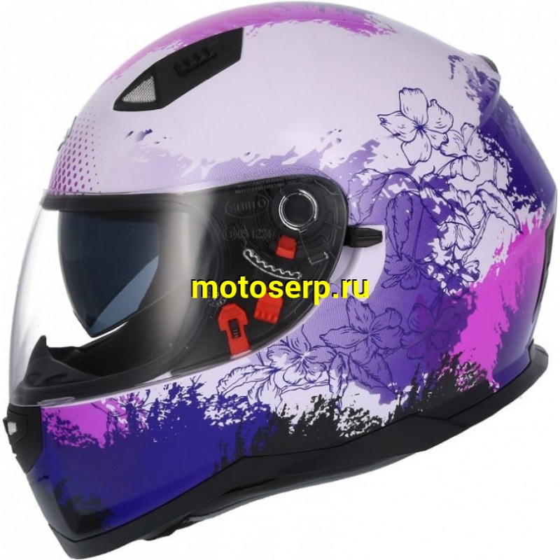 Купить  Шлем закрытый SHIRO SH-881 ENJOY (белый/розовый) (интеграл) (M) (шт) (MM 40741 купить с доставкой по Москве и России, цена, технические характеристики, комплектация фото  - motoserp.ru
